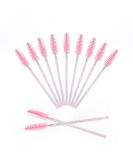 50PCS Crystal Pink Disposable Mascara Wands - Makeup Eyelash Eyebrow Spoolie Brush for Extensions - Buy Online on GoSupps.com