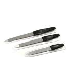 Buy 3 Professional Solingen Sapphire Nail Files - Fine & Coarse Manicure Set - Premium Quality Black Metal - Buy Online on GoSupps.com
