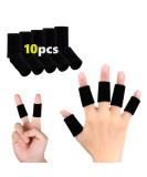 Decproch Finger Protection Bandages - 10 Elastic Bandages for Injury Relief | Arthritis & Sports Protection - Unisex Black - Buy Online on GoSupps.com