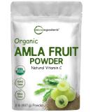 Organic Amla Powder (Amalaki) 32oz | Rich in Vitamin C Antioxidants | India Origin Gooseberry Powder for Immune Digestive & Skin Health | Non-GMO Vegan Keto Friendly - Buy Online on GoSupps.com