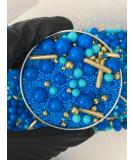 Edible Gold & Blue Cake Sprinkles Luxury Mix 45g Cupcake Cake Decoration Gold Sprinkles Cake Sprinkles Mix Blue Sprinkles - Buy Online on GoSupps.com