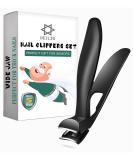 Premium Angled Head Toenail Clippers for Thick Nails - Ergonomic Steel Trimmer for Seniors | Best Nail Cutter with Catcher for Easy Use - Buy Online on GoSupps.com