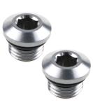 E-outstanding Low Pressure Port Plug 2PCS First Stage 3/8-24 Stainless Steel Scuba Diving Regulator with Leak-Proof O-Ring - Buy Online on GoSupps.com