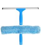 MR.SIGA Professional Window Cleaning Combo - Squeegee & Microfiber Window Scrubber, 14" 14-inch - Buy Online on GoSupps.com