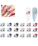 18Pcs Alloy Kitty Nail Charms Shinny Kawaii Nail Rhinestones Silver Jewelry Kit Nail Crystal Nail Decorations Cartoon Nail for Hair Clips Refrigerator Magnets Dress Up and Phone Cases 18 pcs Kitty - Buy Online on GoSupps.com