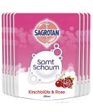 Sagrotan Velvet Foam Refill Cherry Blossom & Rose - 8 x 250 ml | Premium Foam Soap Value Pack - Buy Online on GoSupps.com