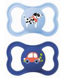 Mam S280 Supreme Pacifier 6+ | Silicone Blue 2 Pack - Safe & Stylish Infant Soothing Solution - Buy Online on GoSupps.com