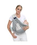 CUBY Portable Breathable Baby Sling Baby Essentials for Newborn Quick Dry Air 3D Mesh Fabric Wrap Baby Carrier Adjustable Sling Easy Toddler Carrier for Newborn up to 0-24 Months 45 lbs Mesh Grey - Buy Online on GoSupps.com