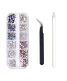 Crystal AB Rhinestones Set with Tools - 1440pcs Diamonds Gems for Nail Art Decoration - Buy Online on GoSupps.com