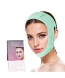 V Line Lifting Mask with Chin Strap - Double Chin Reducer & Face Shaper for Women - Green - Buy Online on GoSupps.com