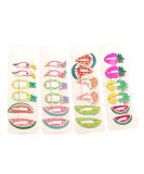 Lurrose 24pcs Cute Metal Hair Snap Clips - Fruit & Animal Cartoon Hairpins for Kids & Girls - Stylish Hair Accessories for Every Occasion - Buy Online on GoSupps.com