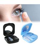Buy Portable Contact Lens Container Set - Silicone Lens Inserter & Remover Travel & Home Use - 2 Pieces (Black & Blue) - Buy Online on GoSupps.com