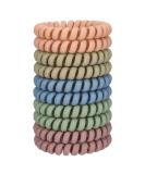 Jesslab Spiral Hair Ties - 10 Pcs Traceless Plastic Coil Ponytail Holders for Women & Girls - No Damage Hair Accessories Color Sorted (#26) - Buy Online on GoSupps.com