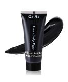 Go Ho Black Cream Face Body Paint(2.37 oz) Water Based Black Vampire Skull Skeleton Joker Makeup Face Painting for Adults Children SFX Cosplay Costumes Festivals Halloween Makeup - Buy Online on GoSupps.com
