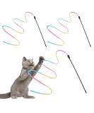 Molain Cat Magic Wand Rainbow Toys 3Pcs Rainbow Ribbon Magic Wand For Kitten Training Rainbow Ribbon Charmer Magic Wand Interactive Catcher Teas Magic Wand for Kitten Cat Exerciser (30cm) Rainbow color 3 pieces - Buy Online on GoSupps.com