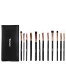 12-Piece Eye Makeup Brush Set | Eyeshadow Lip & Eyebrow Brushes | White Cosmetic Brushes for Flawless Makeup Application - Buy Online on GoSupps.com