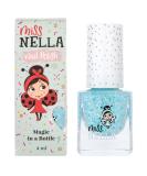 Miss Nella Once Upon A Time Pink Glitter Nail Polish for Kids | Non-Toxic, Odour Free, Water Based - Safe & Easy Peel Off Formula for Children - Buy Online on GoSupps.com