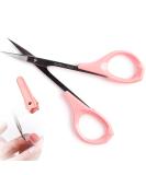 4 Curved Sharp Blade Eyebrow and Eyelash Extensions Scissors - Stainless Steel Precision Trimmers for Professional Grooming - 1 Pc - Buy Online on GoSupps.com