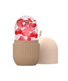 Joyeee Ice Face Roller Reusable Silicone Mold Face Massage Eye Facial Beauty Skin Care Tools Apply Ice for Shrink Pores Anti Wrinkle Reduce Puffiness Improve Skin Elasticity Striped Coffee Color - Buy Online on GoSupps.com