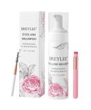 Buy Breylee Eyelash Shampoo - 200ml Eyelash Care for Salon & Home Use Eyelash Extension Makeup Remover with 2 Brushes | International Shipping - Buy Online on GoSupps.com