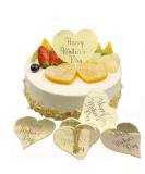10pcs Happy Mother's Day Cake Topper Gold Acrylic Cupcake Decorating for Mother's Day Party Cake Decoration - Buy Online on GoSupps.com