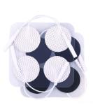 TENS Unit Pads 40PCS Round Electrodes Pads 1.25 Reusable Carbon Electrotherapy Pads for EMS Muscle Stimulator with 2.0 mm Pigtail Connectors - Buy Online on GoSupps.com
