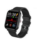 44mm Fitness Tracker Smart Watch | 24 Sports Modes | 5ATM Waterproof | Sleep Monitor | Step Calorie Counter | 1.7 HD Touchscreen | for Men Women | iPhone Android Compatible - Black - Buy Online on GoSupps.com