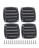 VTurboWay 4 Pcs Louvered Flush Plastic Thru Vent Marine Boat Vent 2-3/4 Black | Free Installation Screws - Buy Online on GoSupps.com