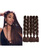 Showjarlly Braids Extensions Jumbo Braid Kunsthaar Hair Brown Braid Extension 24 inch KanCalon Hair Braid Extensions 5 pieces for crochet twist lichen hair box braid for braiding braids 61cm-24 inch (5-pack) chocolate brown - Buy Online on GoSupps.com