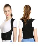 Posture Corrector for Men & Women | Adjustable Back Support | Relieves Pain XXL Black - Buy Online on GoSupps.com