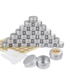 30 Pack Aluminum Travel Jars - 20ml Round Cream Containers for Lotion Masks & Nail Art | Reusable & Durable - Buy Online on GoSupps.com