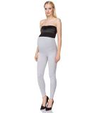 SOFTSAIL Maternity Leggings with Belly Support - High Waisted Cotton Pregnancy Pants in Ashen (Size 8) - Buy Online on GoSupps.com