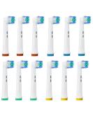 Pack of 12 Replacement Brush Heads for Oral-B - Compatible Precision Toothbrush Heads for Braun Electric Toothbrushes | Worldwide Shipping - Buy Online on GoSupps.com