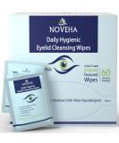NOVEHA Daily Hygienic Eyelid & Lash Wipes | For Blepharitis & Itchy Eyes  Demodex | Box Of 60 Individually Wrapped Eyelash Wipes  Natural Makeup Remover & Daily Cleanser - Buy Online on GoSupps.com