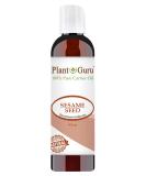 Sesame Seed Oil 4 oz Cold Pressed 100% Pure for Skin, Hair Growth & Moisturizer - Ideal for Lotions, Lip Balm & Soap Making - 4 Fl Oz (Pack of 1) - Buy Online on GoSupps.com