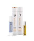 GK Hair Global Keratin Moisturizing Shampoo & Conditioner Set 300ml + Cashmere Serum 50ml + Free Argan Oil 10ml | Sulfate & Paraben Free for Dry Curly Thick Frizzy Damaged Hair - International Shipping Available - Buy Online on GoSupps.com