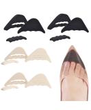 Shoe Toe Inserts - Foam Toe Filler 4 Adjustable Pairs for Loose Shoes in Black & Beige | Comfort & Fit Solutions - Buy Online on GoSupps.com