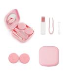 Pink Contact Lenses Container - Travel Set for Soft Lenses & Daily Accessories - Buy Online on GoSupps.com