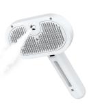 SweetNook Self-Cleaning Cat Brush - Easy Grooming for Cats & Dogs - Remove Static & Flying Hair - White - Buy Online on GoSupps.com