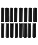 BesYouSel 50Pcs 5ml Empty Plastic Lipstick Tubes - Lip Balm Containers | Refillable Rotating Type Tube with Cap - Black - Buy Online on GoSupps.com