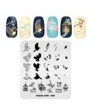 Alexnailart Feathers Bird Eagle Design Stamping Plate - Nail Art Stamping Template (ZO008) - Buy Online on GoSupps.com