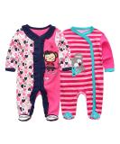 MAMIMAKA Baby Rompers Pajamas Cotton Jumpsuit 3-6 Months - Long Sleeve Footed Bodysuits for Boys and Girls - Buy Online on GoSupps.com