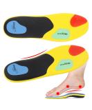 Orthotic Insoles for Plantar Fasciitis Relief | Arch Support Inserts for Men & Women | Shock-Absorbing Comfort for Flat Feet & High Arches | Breathable Design - Black 275mm - Buy Online on GoSupps.com