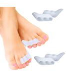 4-Piece Toe Extensor & Hallux Valgus Toe Spreader - Silicone Toe Separator for Overlapping Toes & Bale Protection - Buy Online on GoSupps.com
