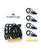 FishTrip Rod Tip Repair Kit - Stainless Steel Ceramic Guides Replacement for Fishing Rods - 20pcs - Buy Online on GoSupps.com