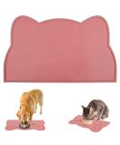 Cat Food Mat Non Slip Cat Dog Bowl Mat Silicone Cat Dog Feeding Mat Stop Food Water Spills Pet Food Mat Waterproof Cat Dog Mat for Floors (44 * 25.5CM Pink) - Buy Online on GoSupps.com