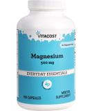Vitacost Magnesium 500mg 180 Capsules - High-Quality Supplement - Buy Online on GoSupps.com