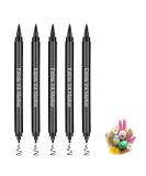 5 Pack Black Food Coloring Pens - Edible Markers for Cakes Cookies Fondant & Easter Eggs - Fine & Thick Tip Food Pencils - Buy Online on GoSupps.com