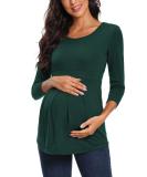 Love2Mi Women's Maternity Nursing Shirt - Layered Wrap Top (L-Dark Green, XL) - Buy Online on GoSupps.com