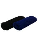 Kevinrooty 2 Pcs African Net Long Bath Sponge for Exfoliating Shower - Blue Black - Buy Online on GoSupps.com